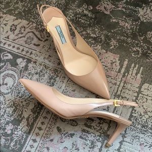 Prada sling back heels